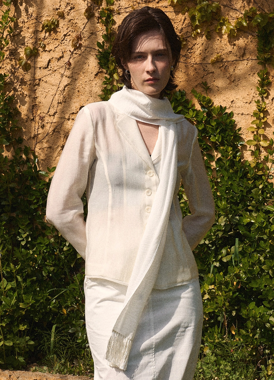안젤로비안코 Eyelet Jacket_IVORY 상품 이미지 2