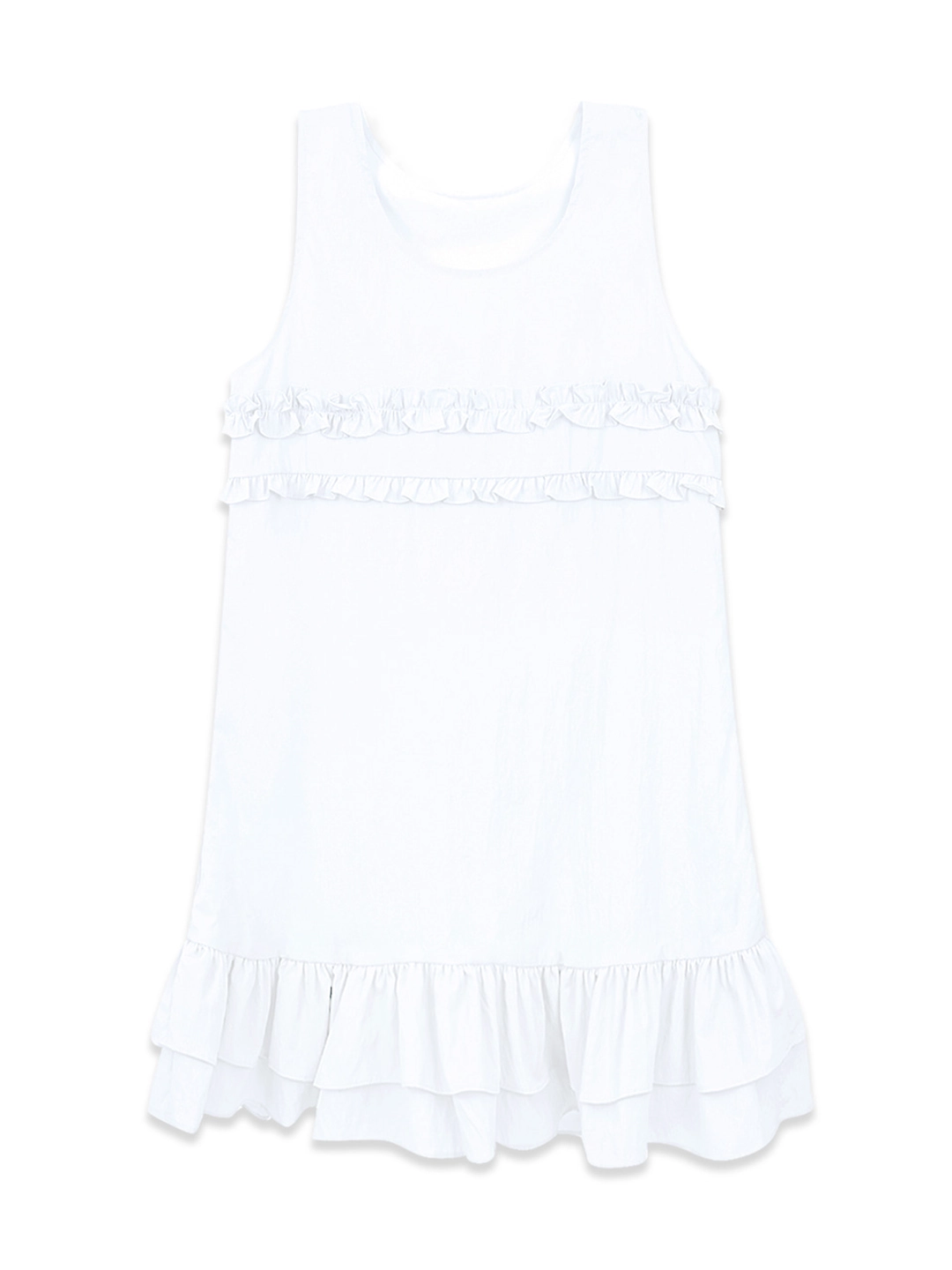 마가린핑거스 MIXED FRILL MINI ONE PIECE (WHITE) 상품 이미지 1
