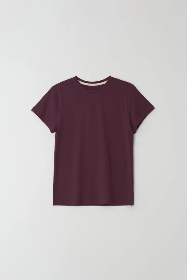 forest t -shirt - burgundy
