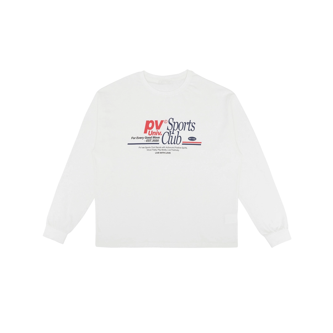 피브비 PV University T-shirt (cloud white) 상품 이미지 1
