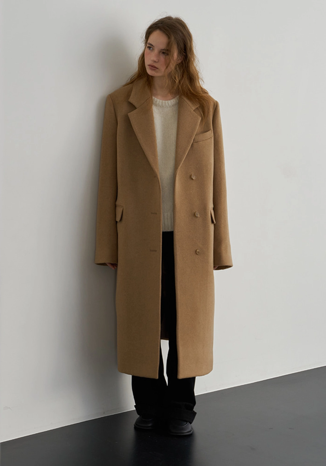 이브세이지 Cashmere wool coat (Beige) 상품 이미지 2