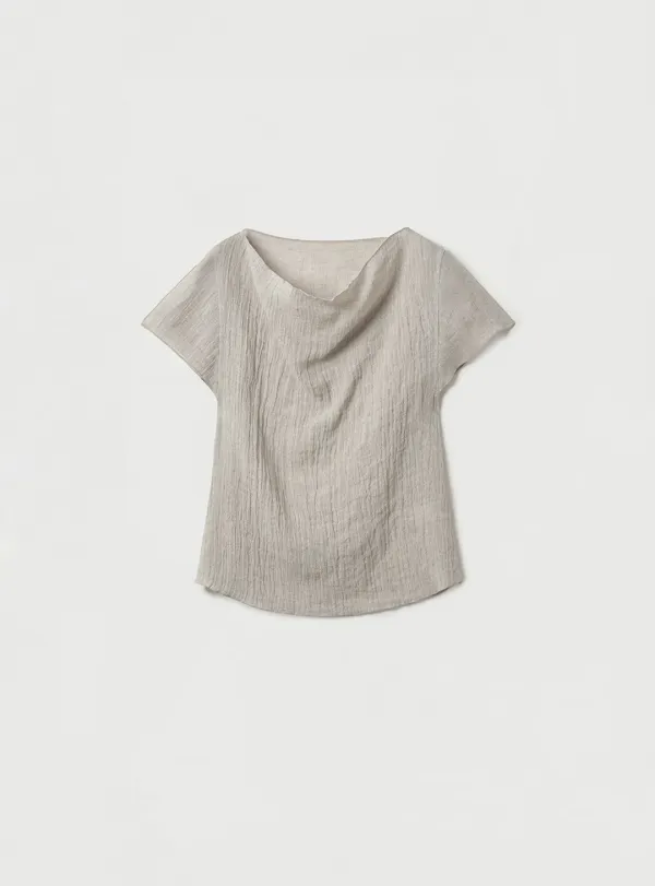 FLOW BLOUSE - GRAYBEIGE