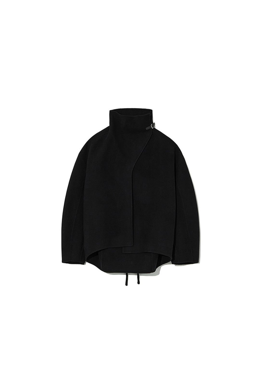 르917 COWL NECK HANDMADE HALF COAT [BLACK] - LE17SEPTEMBRE 상품 이미지 1
