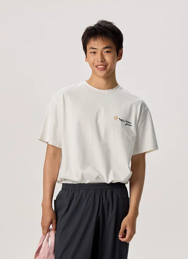Surya lettering T (Unisex)_Star White