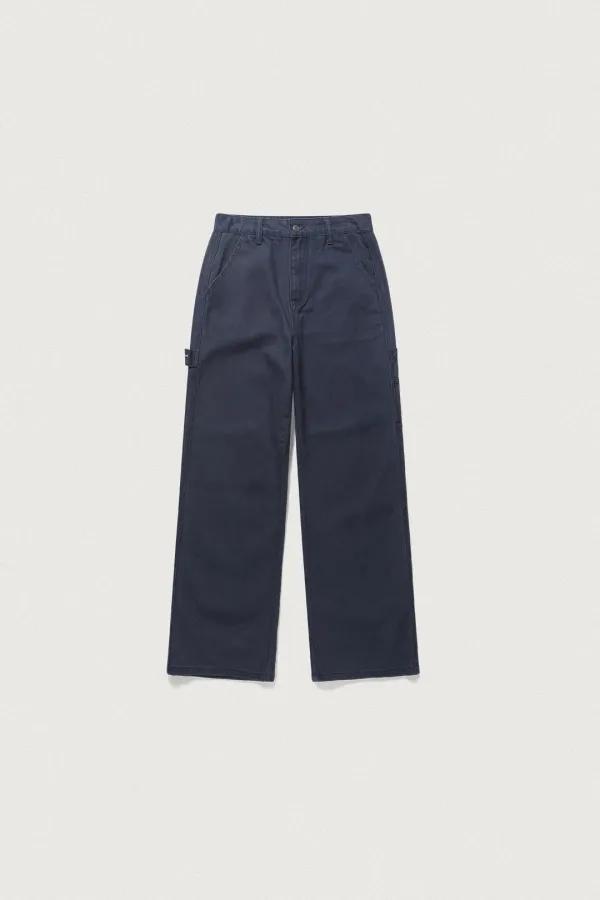 RELAXED FIT FADED PANTS [SAND NAVY]