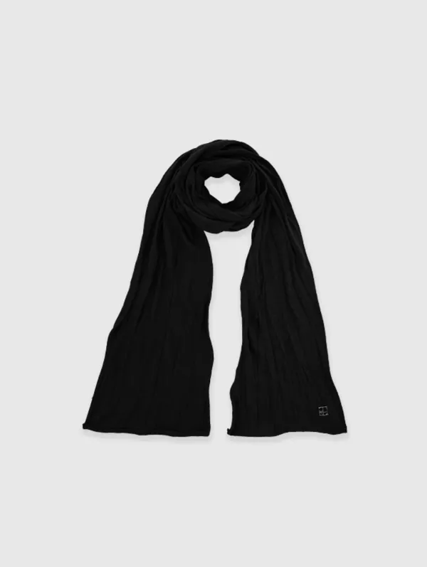 Crinkle Scarf (Black)
