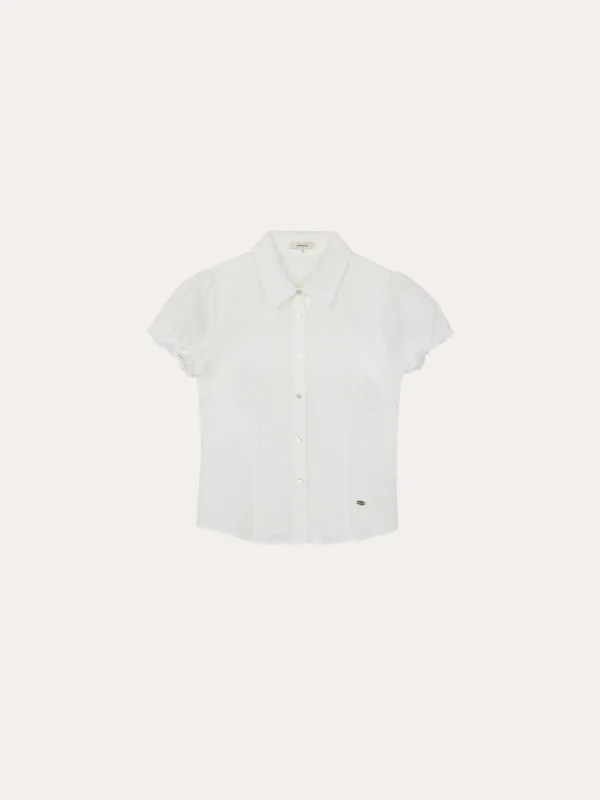 프리아 펀칭 블라우스[WHITE]*오늘 출발