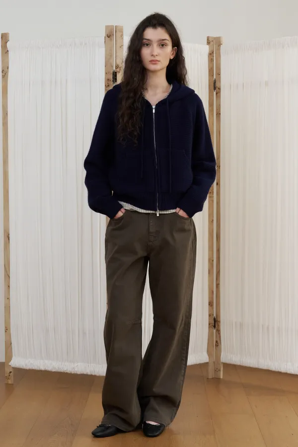 HALO STRIPE KNIT_navy  [9/16예약배송]