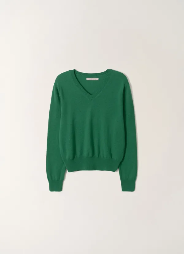 Minty v-neck pullover (Green)