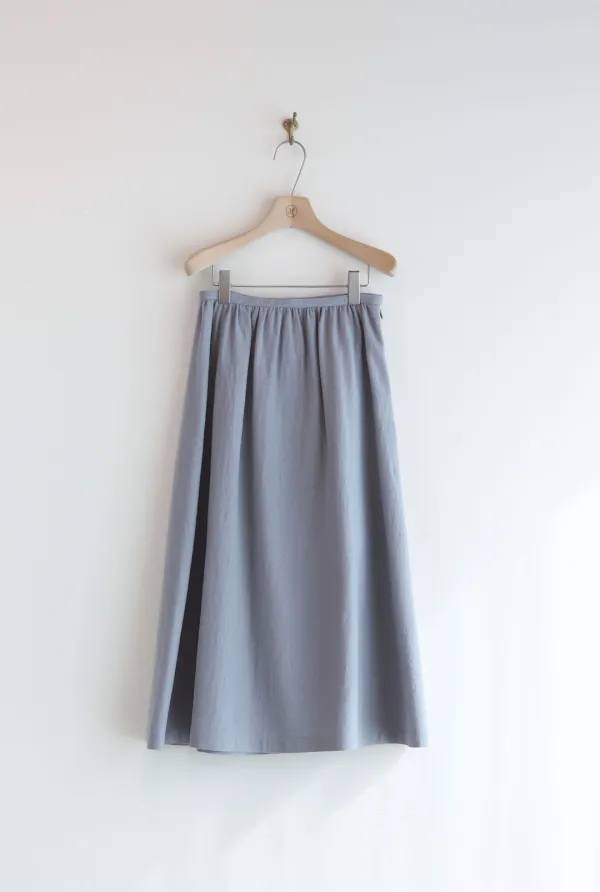 OLLY WOOL SKIRT ( MISTY BLUE )