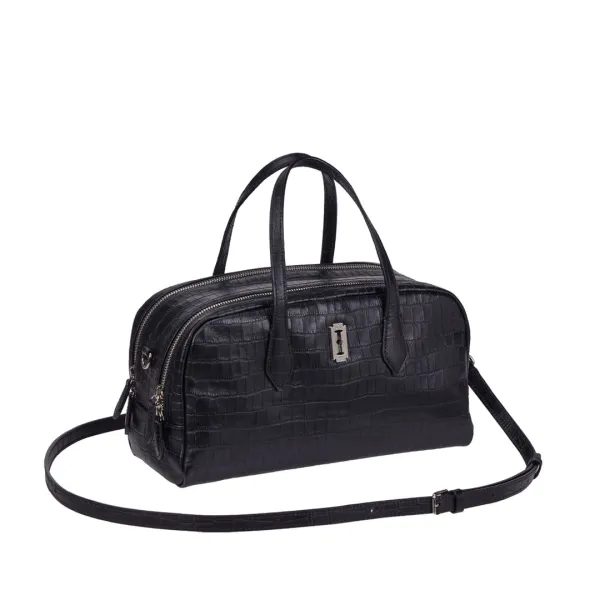 [NEW] Halfmoon Two Block Tote S (하프문 투 블럭 토트 스몰) Black