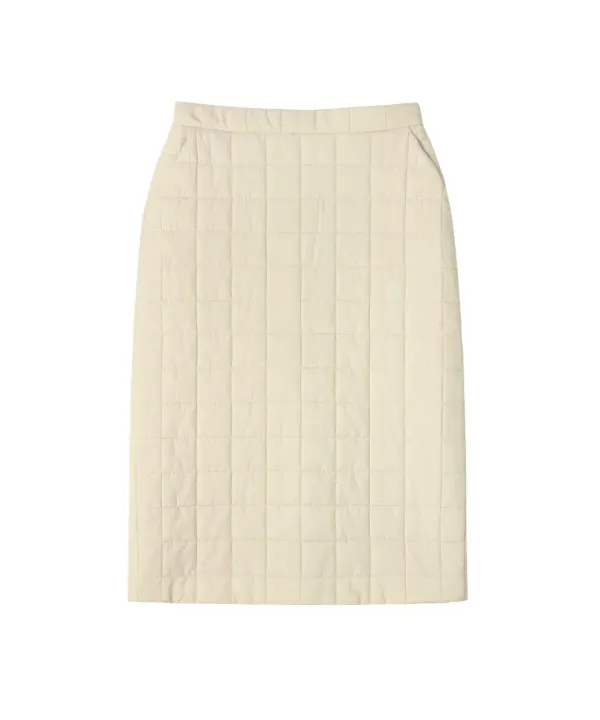 P3212 패디드 H라인 스커트_Light beige