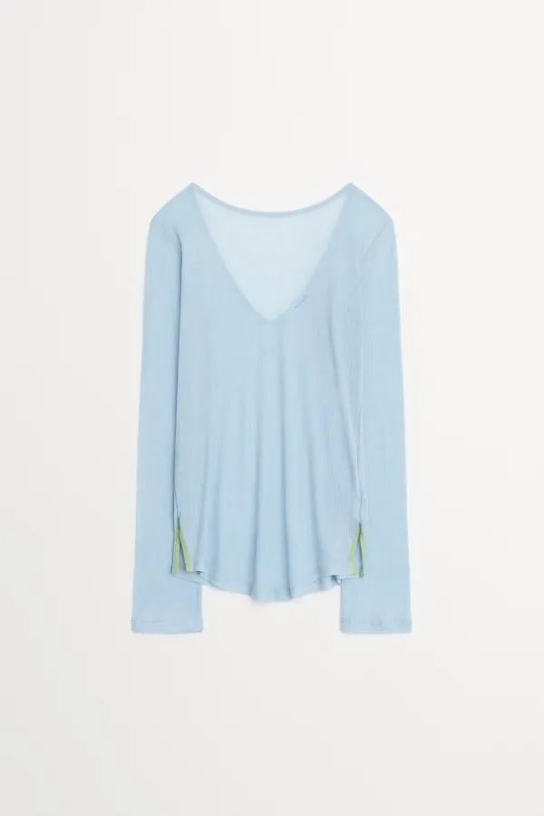 Newgen Scoop Back Top ivory, sky
