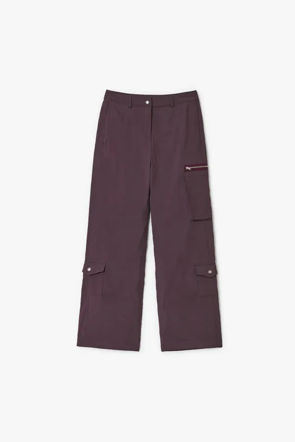 PADDED CARGO PANTS, PURPLE
