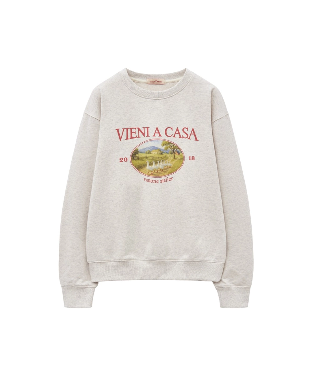 반원 아뜰리에 A3554 VIENI A CASA heritage 스웨트 셔츠_Oatmeal 상품 이미지 3