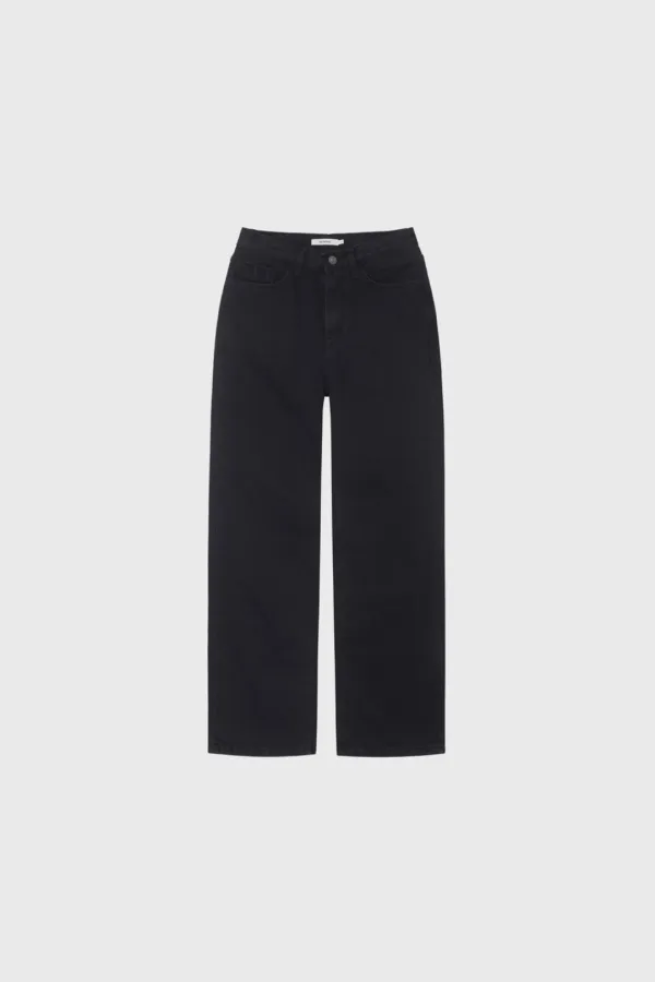 Black denim jeans (black)