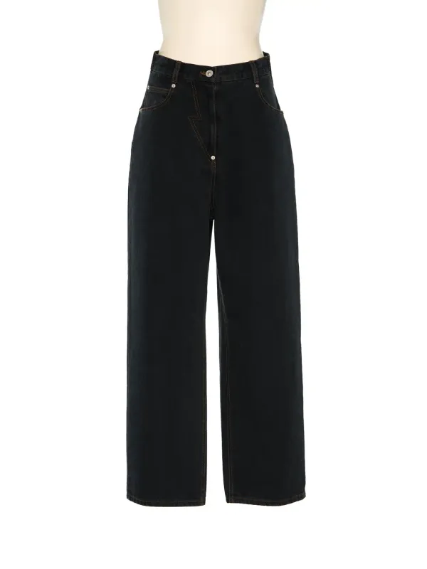PS25 BLACK PANTY CUTOUT JEANS
