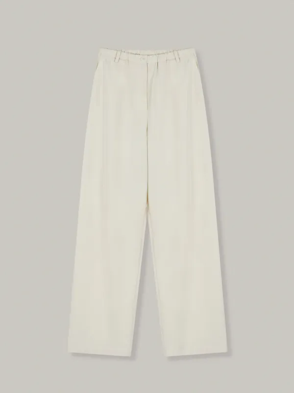 relaxed banding pants (cream)