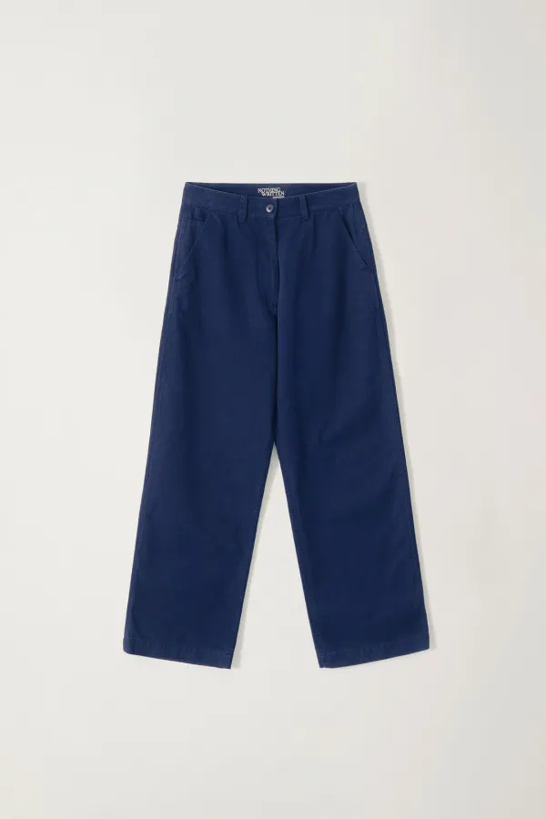 Paan cotton work pants (Blue)