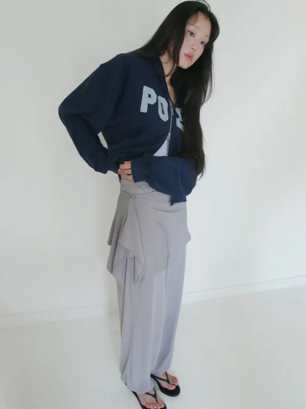 [10/8 예약배송] Layered Balloon Jogger Pants - Warm Grey