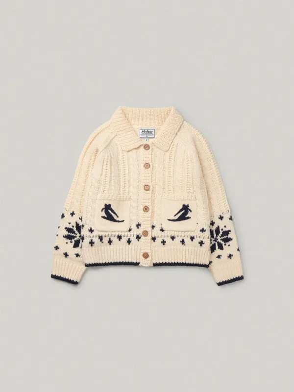 Foy Cowichan Cardigan - Cream포이 코위찬 가디건