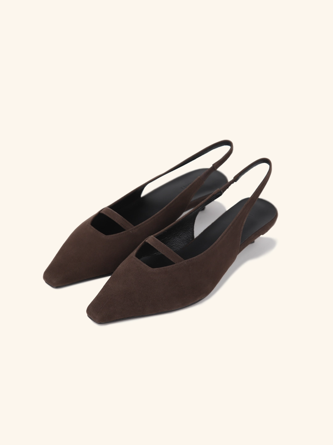 러브듀이 SILHOUETTE slingback / 브라운스웨이드 상품 이미지 1