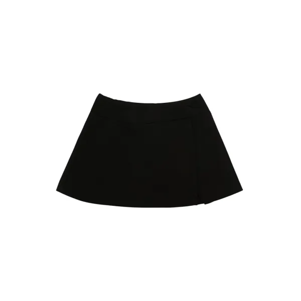 Slit Mini Skirt (ebony black)