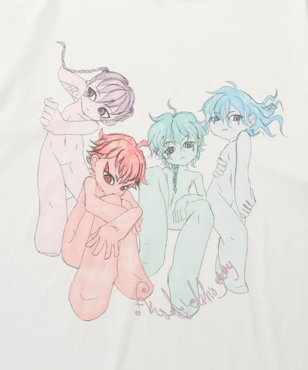 niceghostclub 4angels bigbig tee[white]
