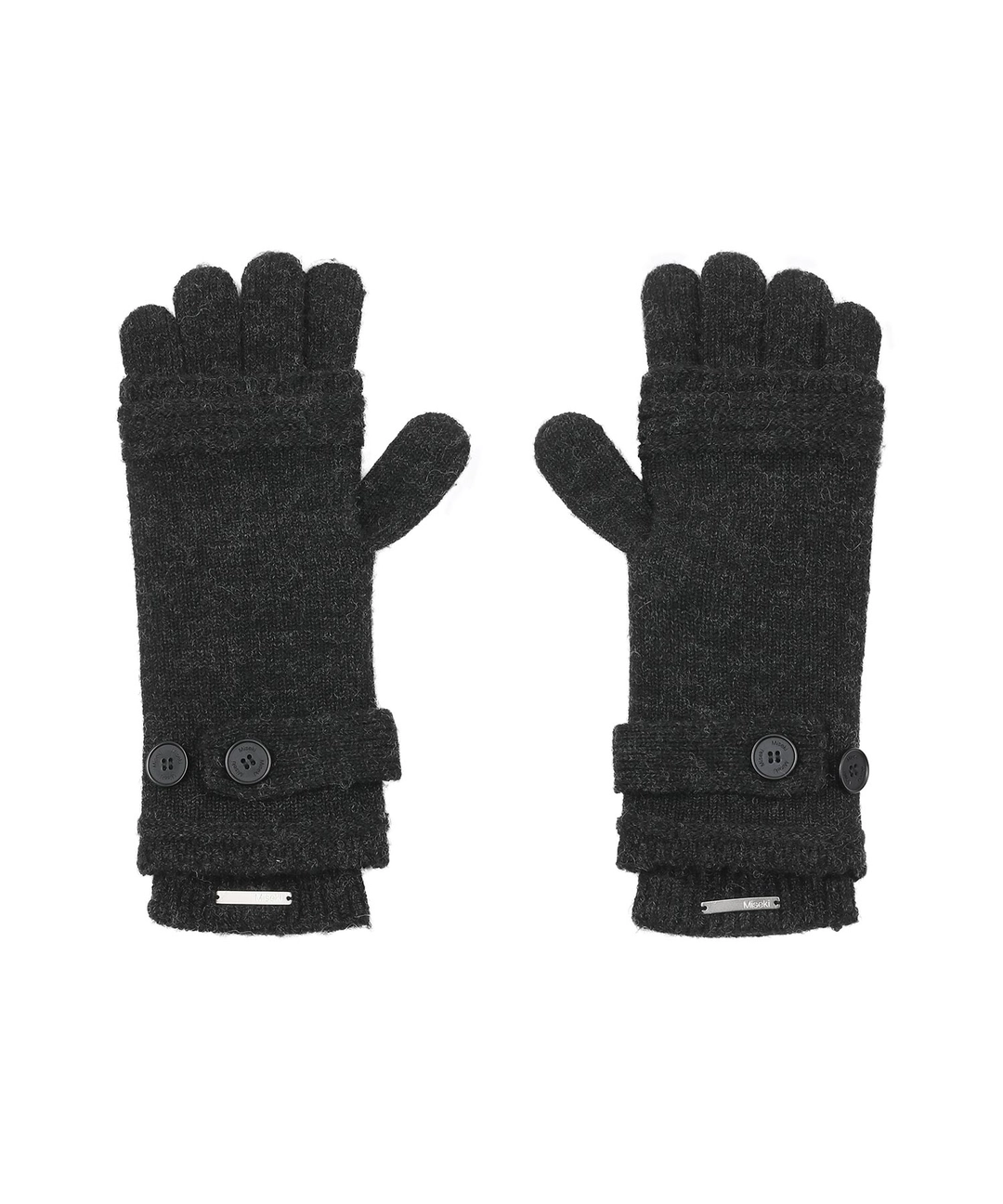 미세키서울 [10월 19일 발매] Button knit hand warmer SET BLACK 상품 이미지 2