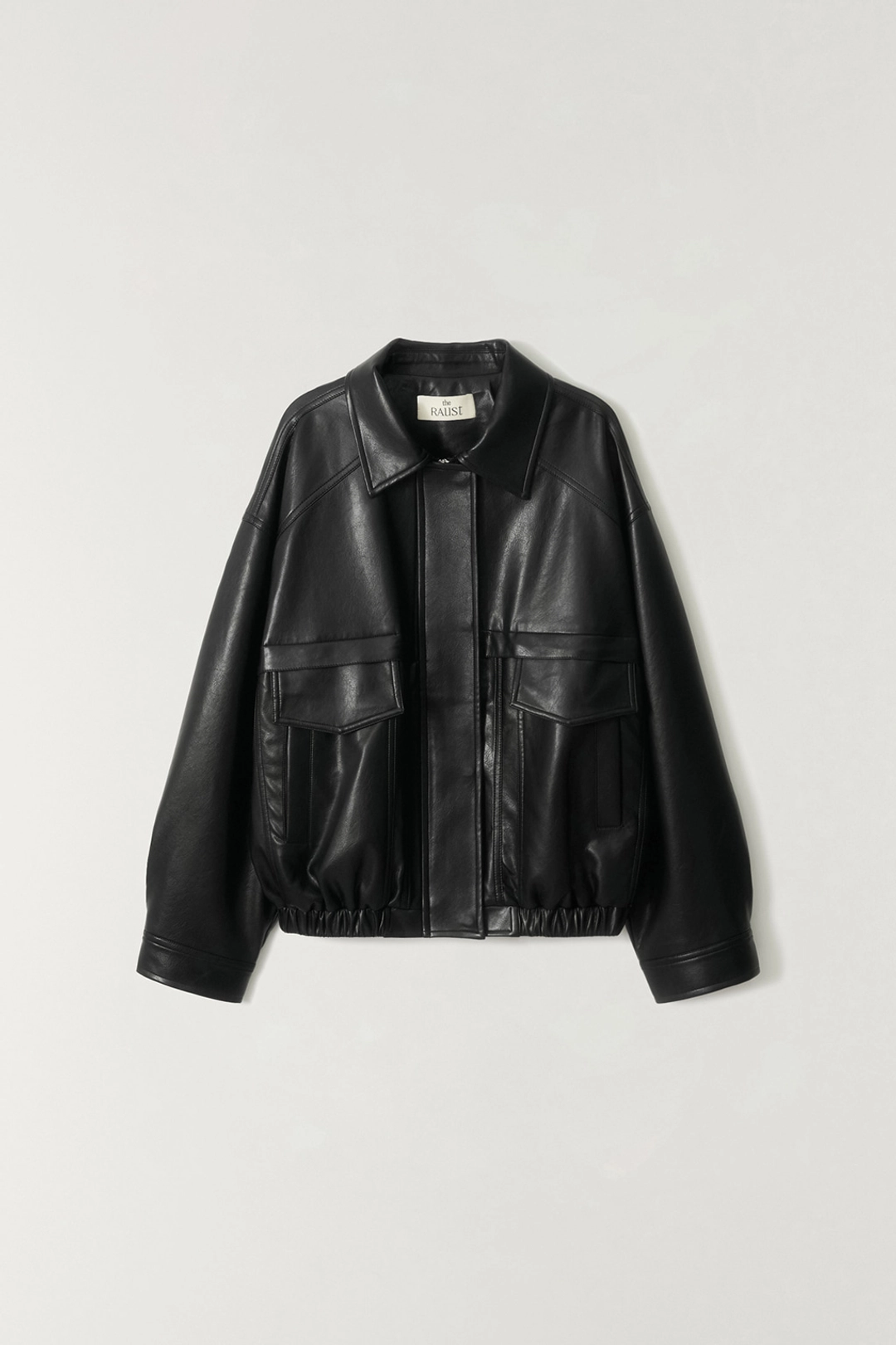 더라우스트 미니멀 레더 블루종 BLACK 상품 이미지 1