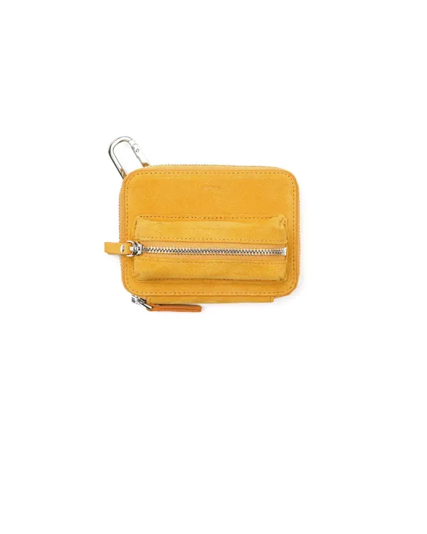 LIP PURSE [SUEDE MUSTARD]