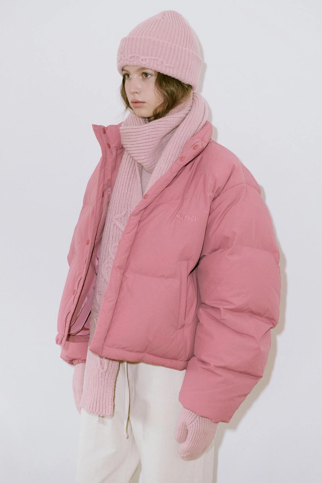 시눈 Sinoon Logo Muffler (Pink) 상품 이미지 3