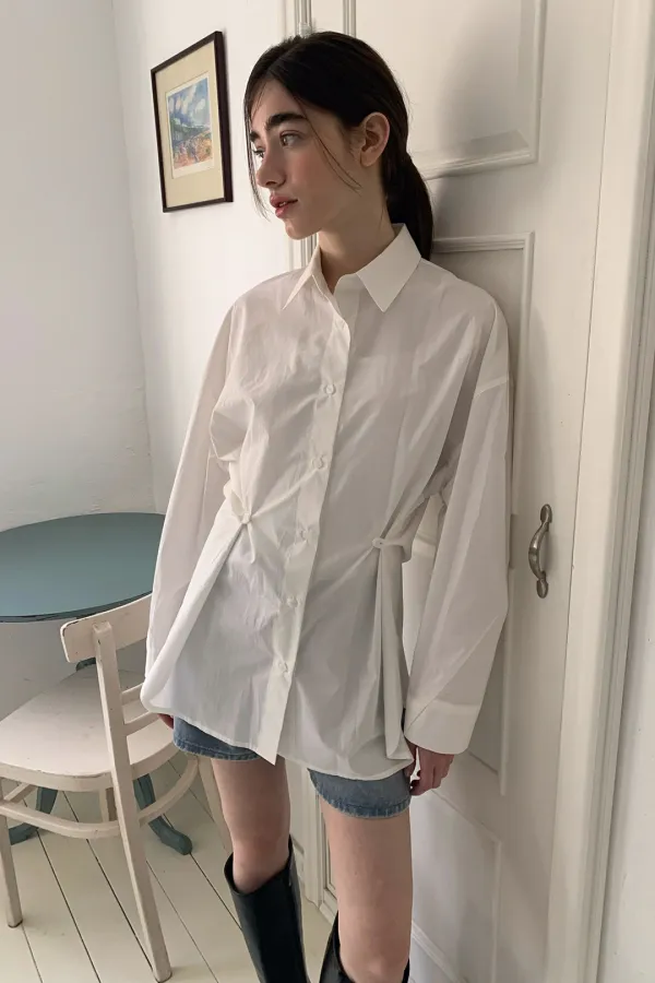 (시즌오프) Vila Shirts / White