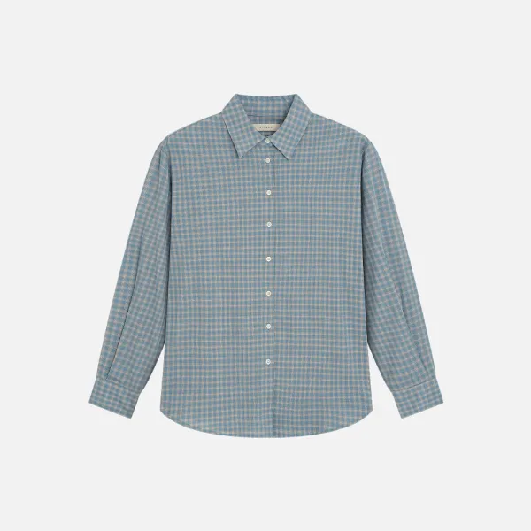 SITP5299 썸머 체크 셔츠_Pale blue
