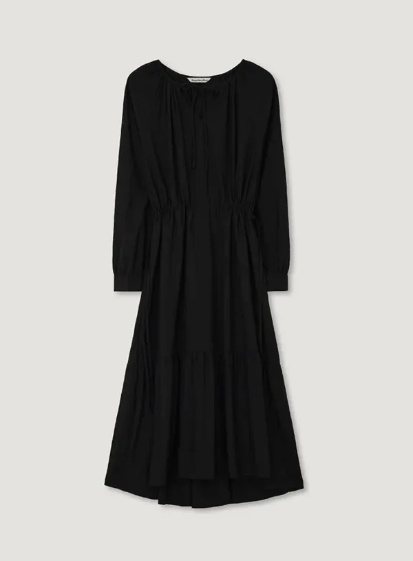 SOPIA SHIRRING ONE PIECE_BLACK