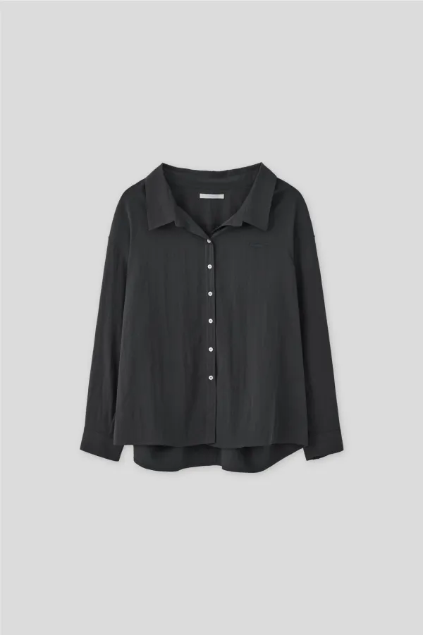T/T Deep flow overfit shirt (charcoal)