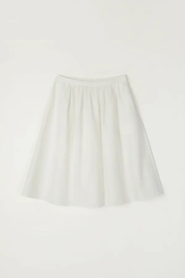 JORDAN FLARE HALF SKIRT_IVORY