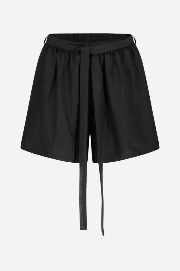 tie stripe half pants