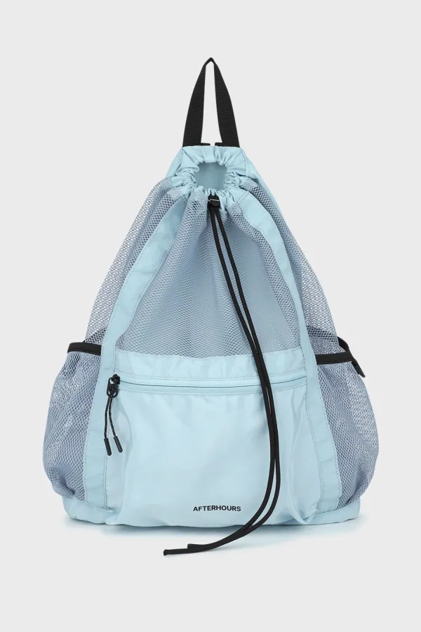 DRAWSTRING LIGHT MESH BACKPACK (SKY BLUE)