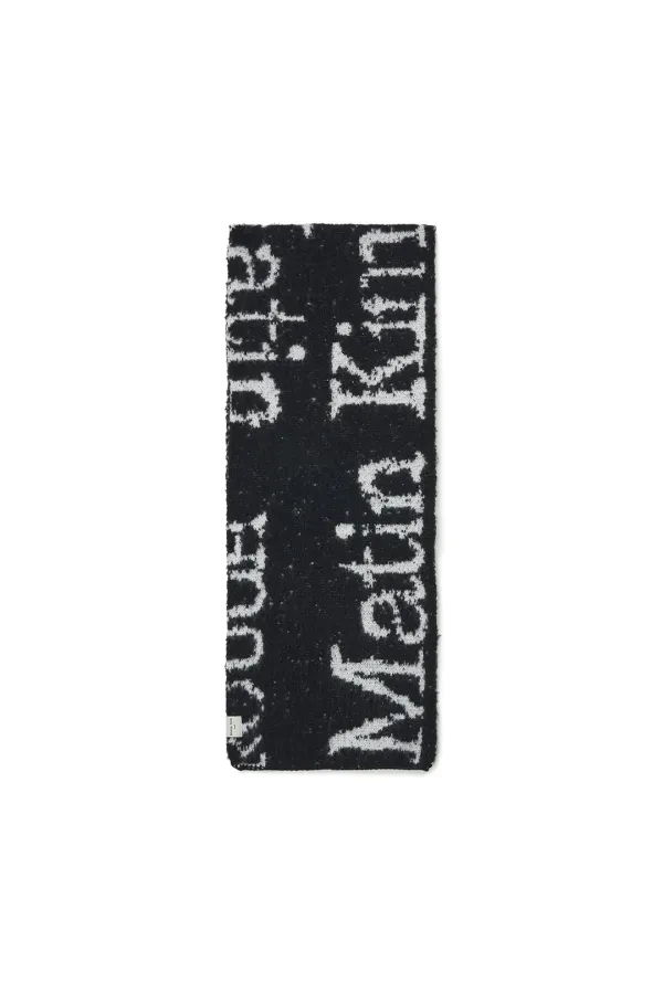 CRACKED LOGO MUFFLER IN BLACK