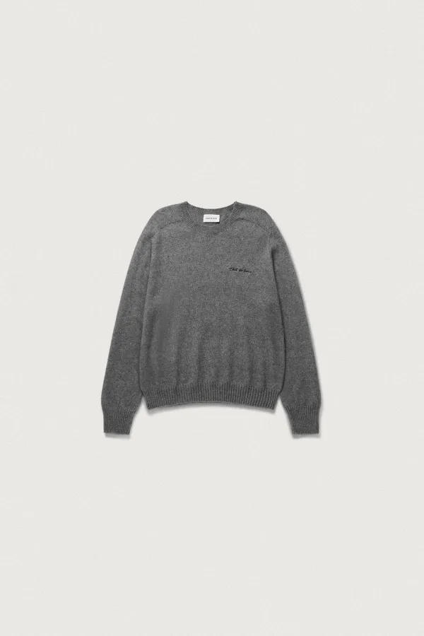 RACCOON WHOLE GARMENT KNIT [MELANGE GRAY]