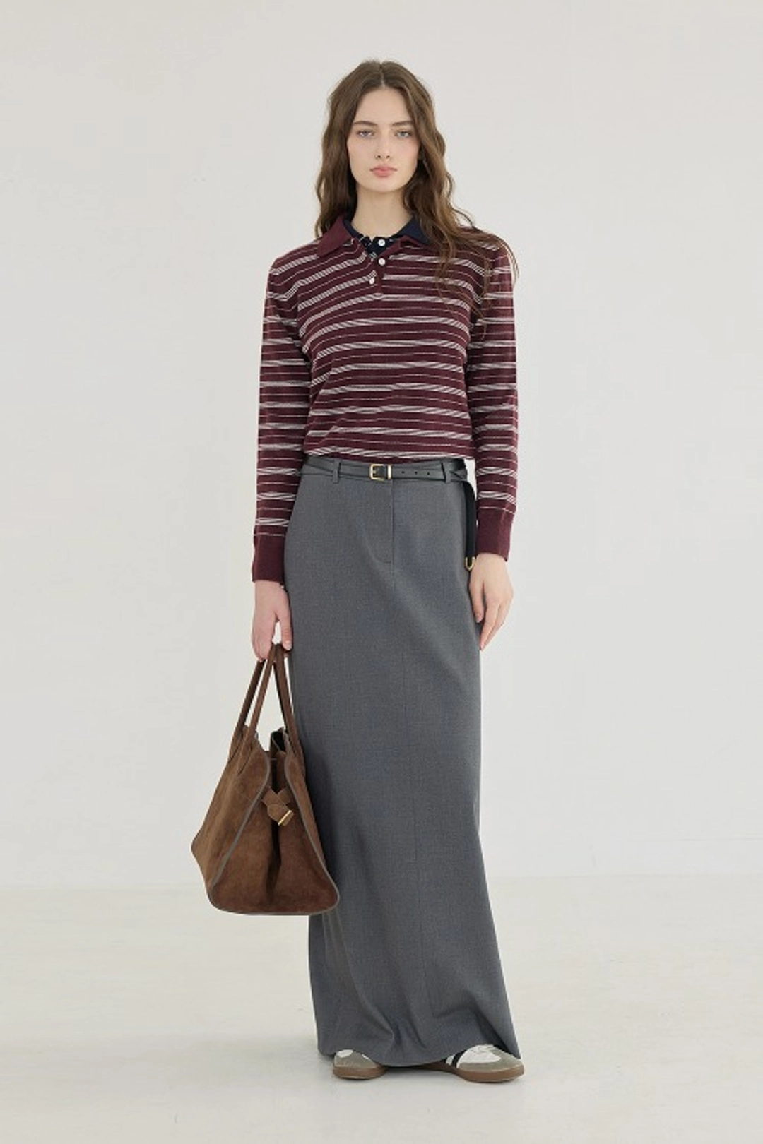 퀸스래빗 Mira Wool Blend Long Skirt 상품 이미지 2