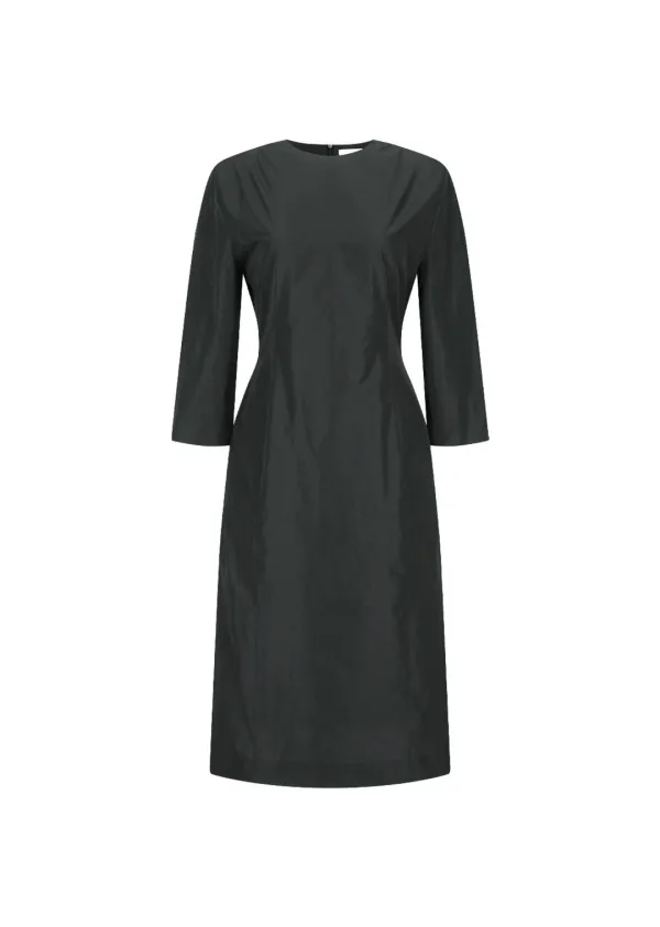 Silk taffeta dress, Black