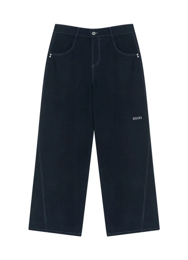 NOVA WIDE PANTS / NAVY