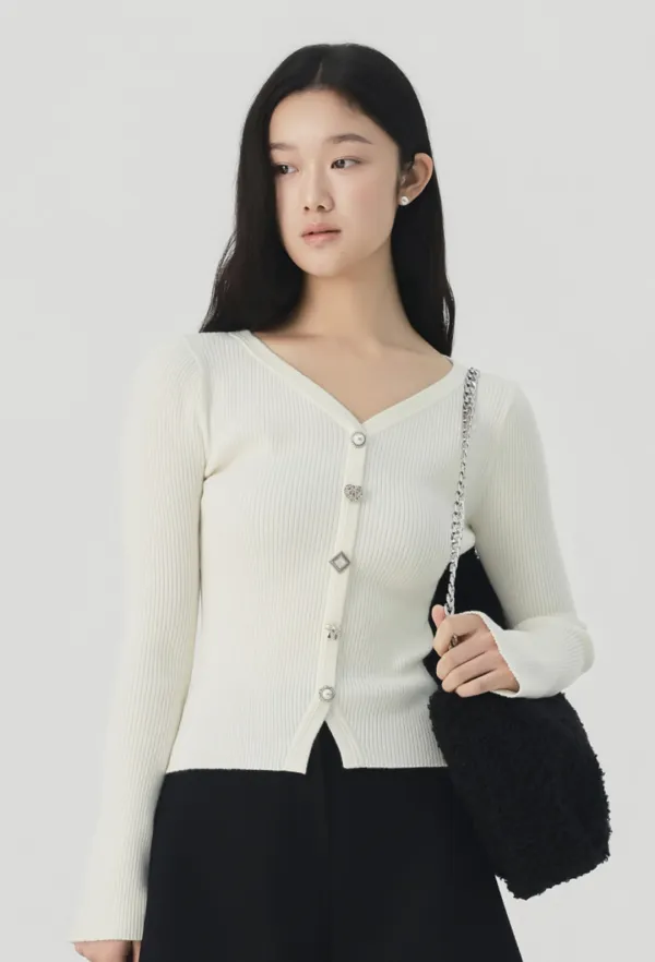 Janie Knit Top (Ivory)