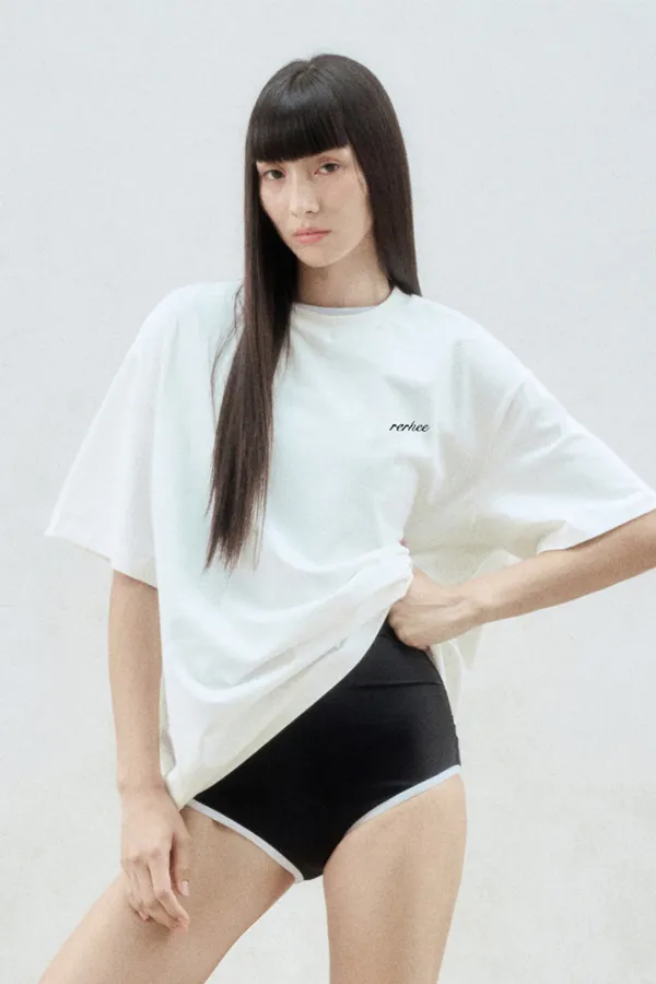 LOGO BACK OVERSIZED T-SHIRT WHITE