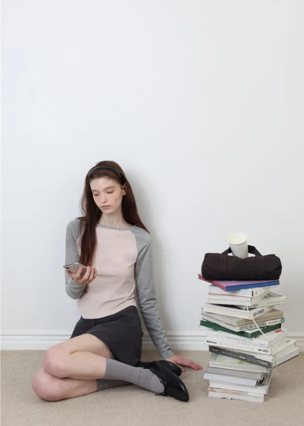 [3RD] Mood Raglan T-shirt(Pink)