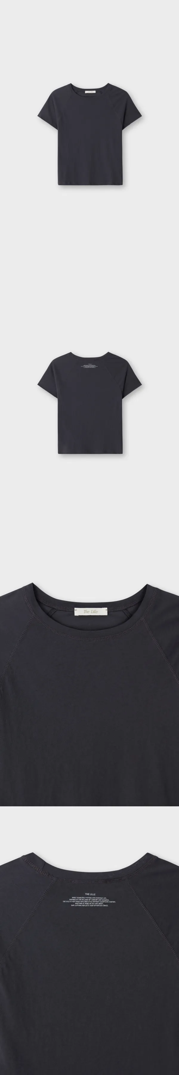 [5th 예약배송/7월 24일] Vintage Raglan Tee_Charcoal