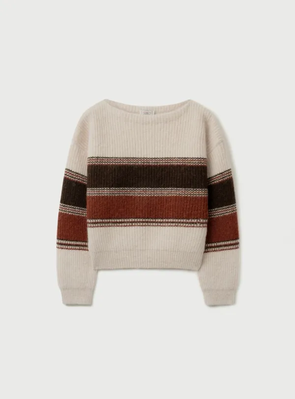 [2ND] MOHAIR STRIPE KNIT