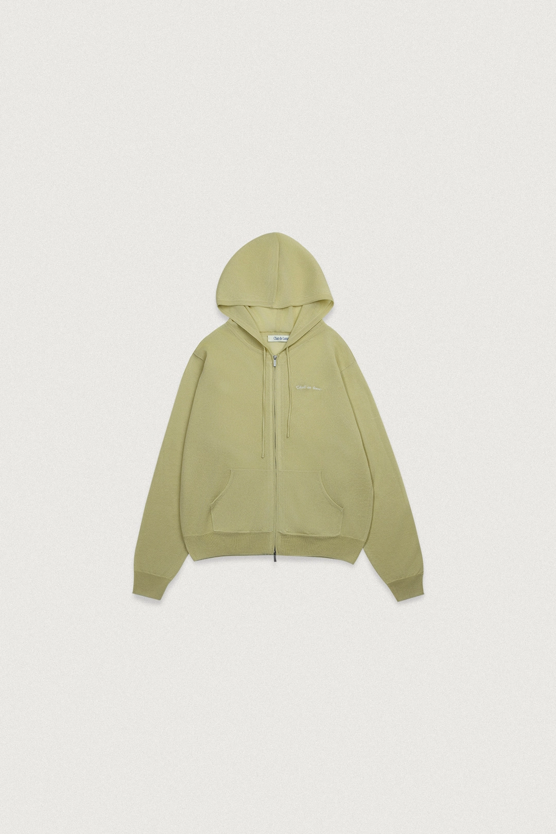 샤드라마 VISCOSE HOOD KNIT ZIP-UP [YELLOW GREEN] 상품 이미지 3